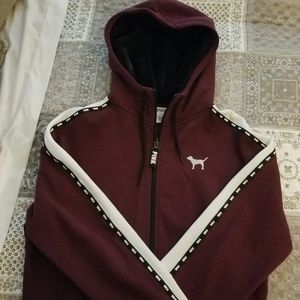 Women's Maroon Hoodie Jacket
